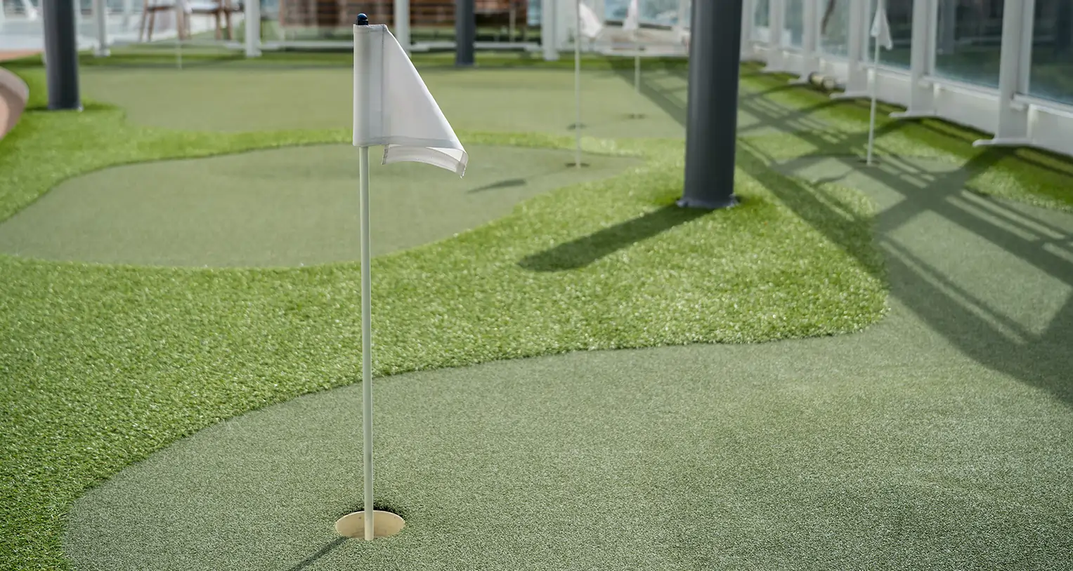 Golf green installation