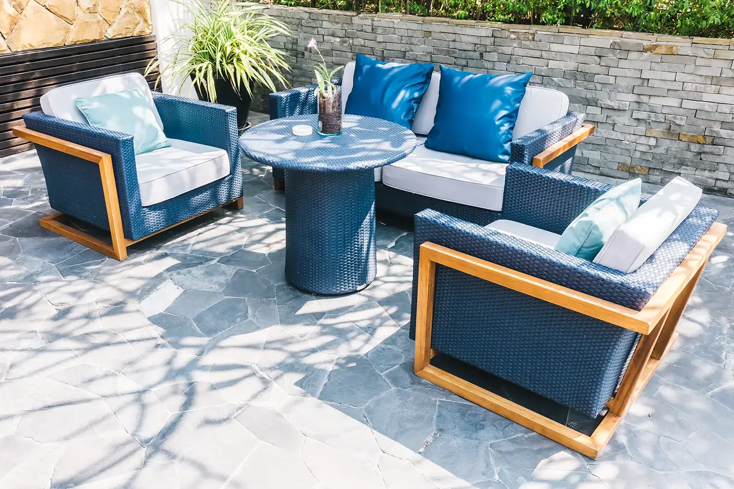 Patio designed and installed by Liban Landscape